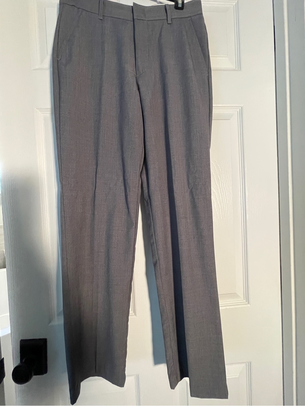Boys Grey Dress Pants - Classic Straight Fit